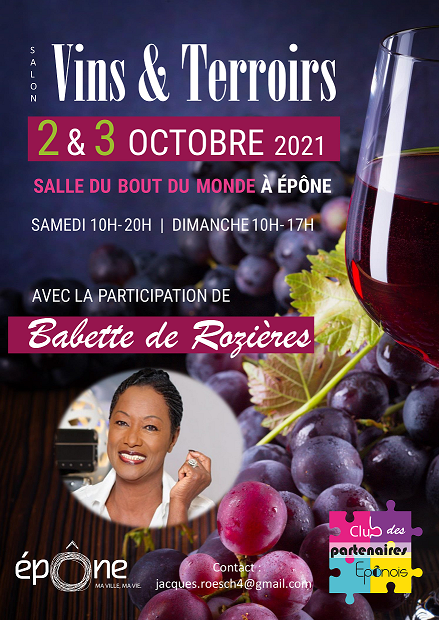 Le Salon Vins et Terroirs aura lieu les 2 et 3 octobre 2021 à Epône