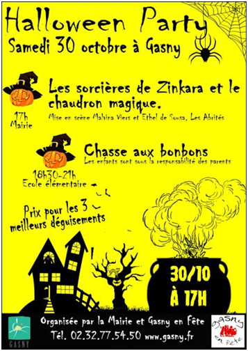 Halloween Party aura lieu le 30 octobre 2021 à Gasny
