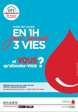 Le 1er mars vous pourrez participer à une collecte de sang à Magnanville