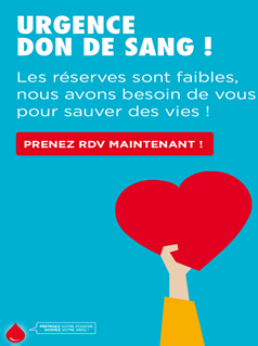 don de sang à Mantes-la-Ville le 31 mars 2022