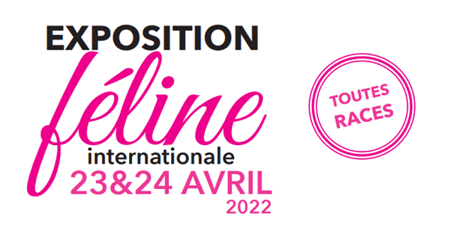 Exposition féline internationale les 23 et 24 avril 2022 à Evreux