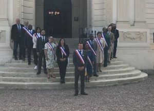 Raphaël Cognet et ses adjoints élus. Son interview est disponible dans le journal d'information.