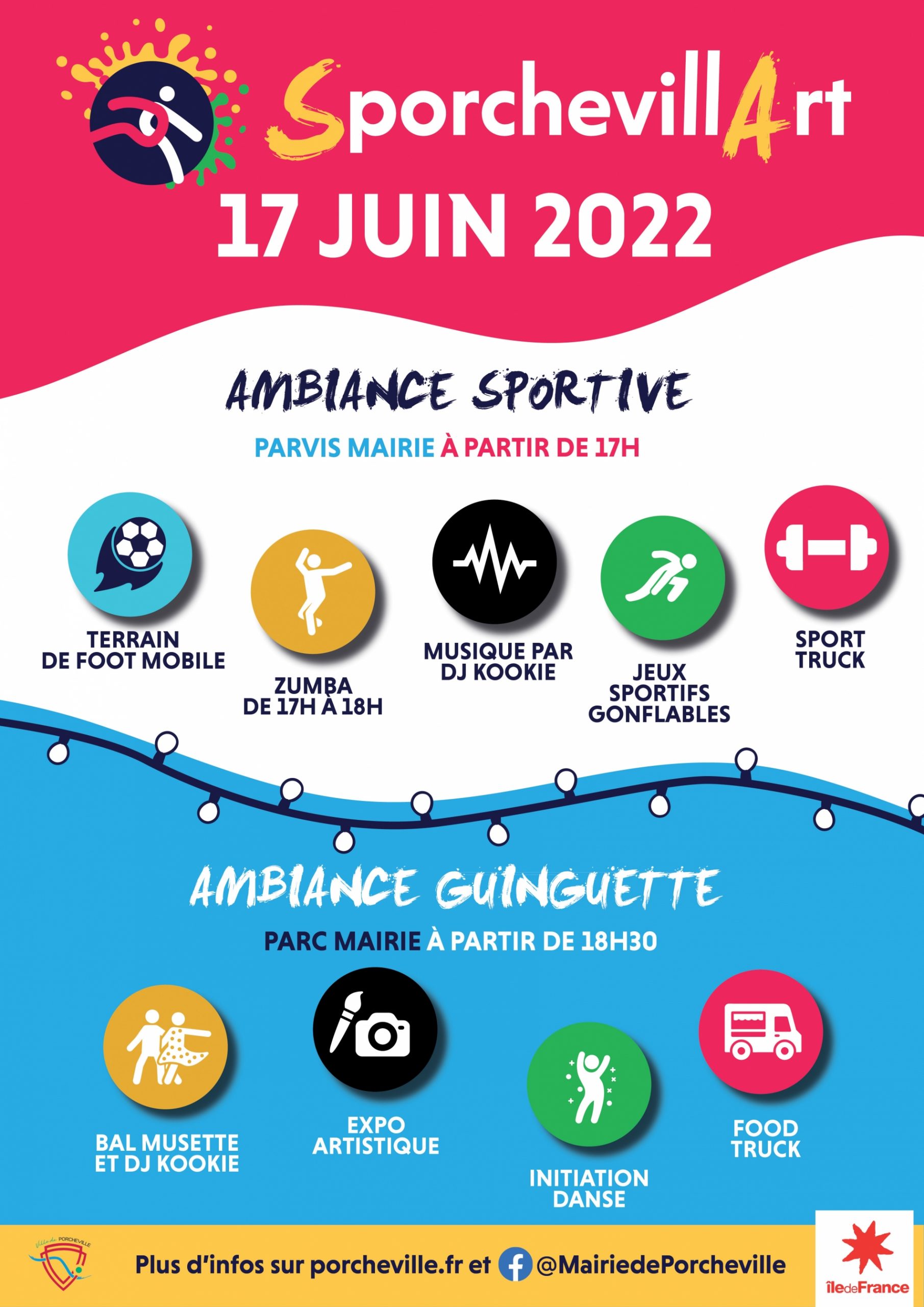 Une soirée d'animations sportives et culturelles est organisée à Porcheville le vendredi 17 juin 2022