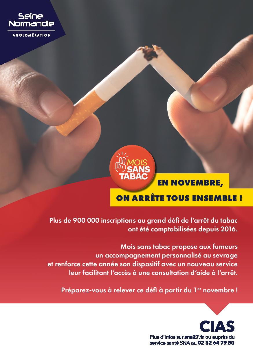 Clôture du mois sans tabac le 29 novembre 2022 à Vernon
