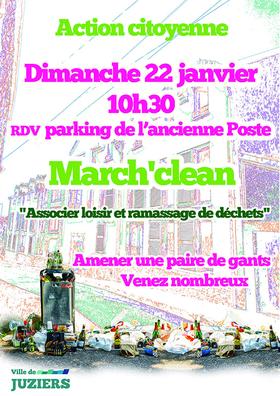 une march'clean organisée à Juziers le dimanche 22 janvier 2023