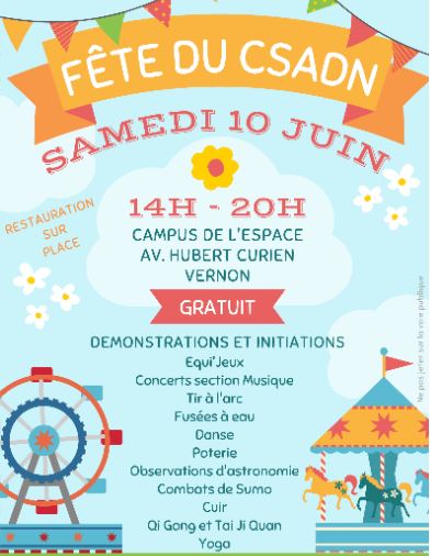 fête du csadn à Vernon le samedi 10 juin 2023