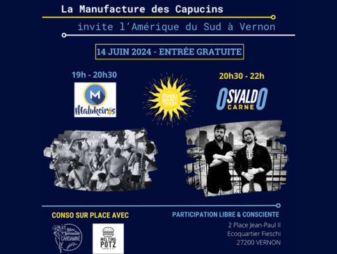 Le Manufestival à la Manufacture des Capucins de Vernon le 14 juin 2024