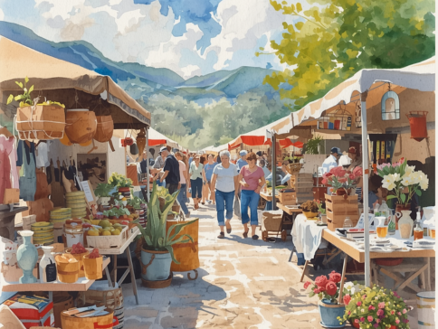 Marché Artisanal sur le quai Bourbon Penthièvre de Vernon le 8 mai 2026