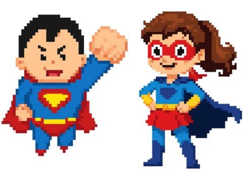 Gasny : Atelier Pixel Art Super-Héros