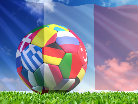 Coupe du Monde de football sur écran géant à Mantes-la-Jolie lors des matchs de l'équipe de France