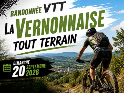 La randonnée La Vernonnaise Tout Terrain aura lieu le dimanche 20 septembre 2026 à Vernon