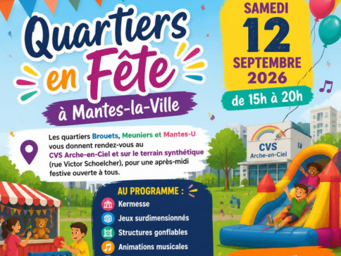 Quartiers en Fête à Mantes-la-VIlle le samedi 12 septembre 2026